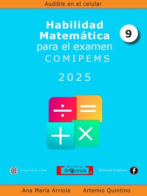 cover image of Habilidad Matemática  para el examen COMIPEMS 2025